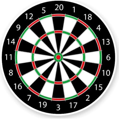 Creative Cartoon Dart Board Color Car Stickers PVC Personality Fashion Auto Body Windows Exquisite Decals Waterproof Decoration