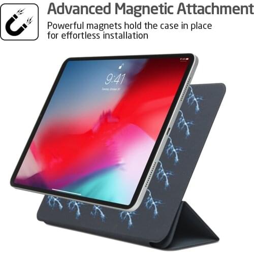 Magnetic Smart Folio for Face ID 12.9 inch iPad Pro 2018 , Trifold Stand Magnet Case Cover for iPad Pro12.9