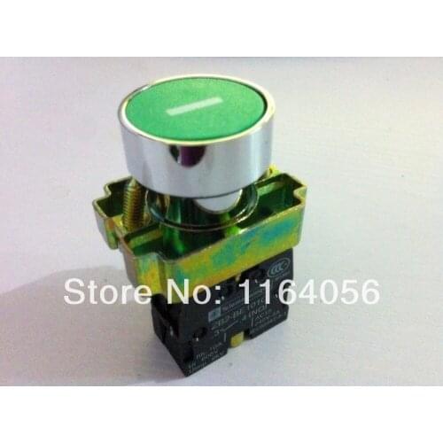 1 NO BA3311 Momentary Green Sign Flush Pushbutton