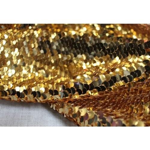 1Y/lot higth quality 6MM encryption sequin fabric mesh lace fabric for wedding dress fabric