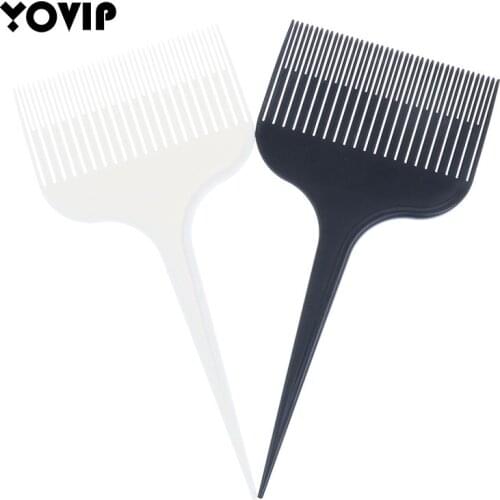 2Pcs Hair Highlighting Teasing Hairdressing Comb with Rat Tail and Wide Tooth