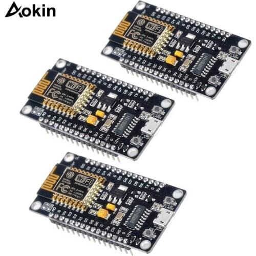 50pcs/lot V3 Wireless module NodeMcu 4M bytes Lua WIFI Internet of Things development board based ESP8266 ESP-12E for arduino