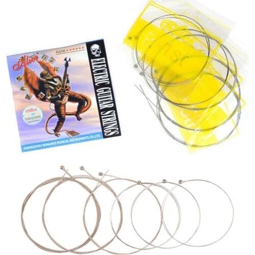 6Pcs/Set Strings A506 Electric Guitar Strings Plated Steel Core Nickel Alloy Wound A506XL A506SL A506L Guitar String