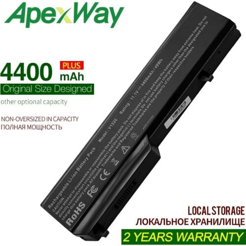 Apexway 11.1v 4400mAh Laptop Battery G274C K738H N950C T112C T114C T116C U661H for Dell Vostro 1310 1320 1521 2510 1510 1520