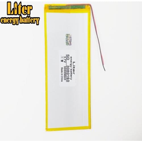 The tablet battery 3080160 polymer battery 5000 mah 3.7 V MP4 mobile power tablet battery