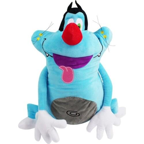 37cm Anime Cartoon Oggy Et Les Cafards Plush Toy Kawaii Cat Soft Stuffed Dolls Kids Gift