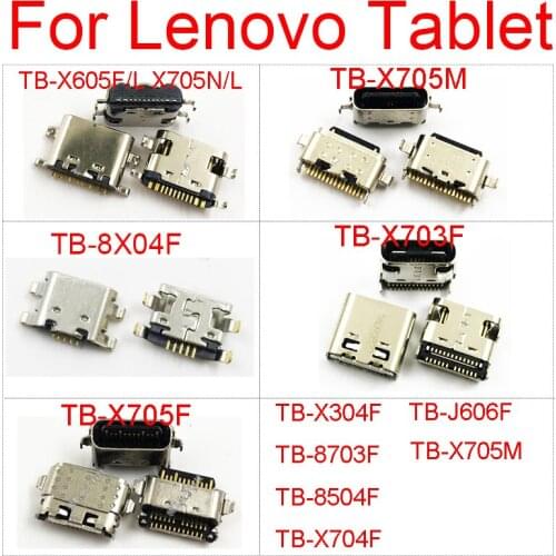 For Lenovo Tablet TB-X605F X605L X606X X703F 8804F X705L/F/N 8703 X304F 8X04F Type-c Usb Jack Charging Port Connector Dock Plug