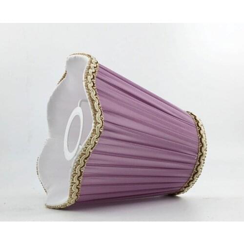 DIA 17cm Purple wall lampshade decoration, Small lamp shades DIY, E27/E14
