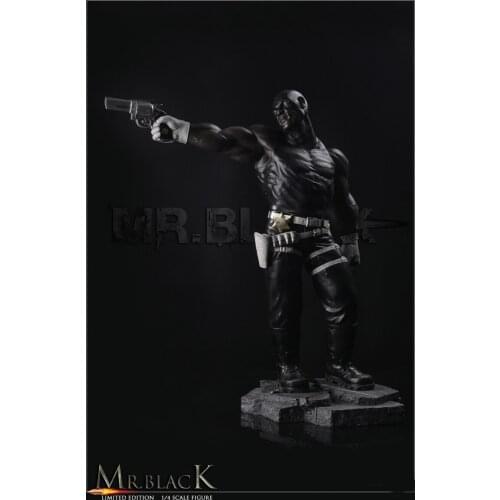 European and American genuine limited Snowman 1/4 Mr Black (Black Cat Sheriff) Full Body Statue