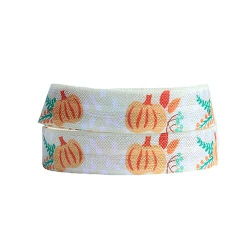 FLRA FOE Cute pumpkin foe ribbons for hair bands