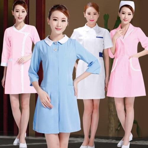 Laboratory clothing beauty salon female beauty salon overalls short sleeve nurses clothing beauty uniforms 102
