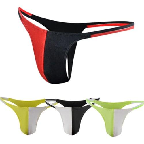 Men Sexy Patchwork Underwear Briefs Low Waist Bulge Pouch Elastic Hip Lifting Super Sexy Comfortable Underwear Men Penis Pouch