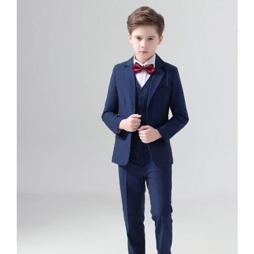 Baby childrens suit five-piece suit boy big boy British suit piano costume small suit kids clothes kids dresses for boys