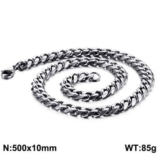 Fashion Men Women Male Link Chain Necklace Color Color Gold Titanium Steel Braided Snake Cuban Chain Necklace Jewelry Gift