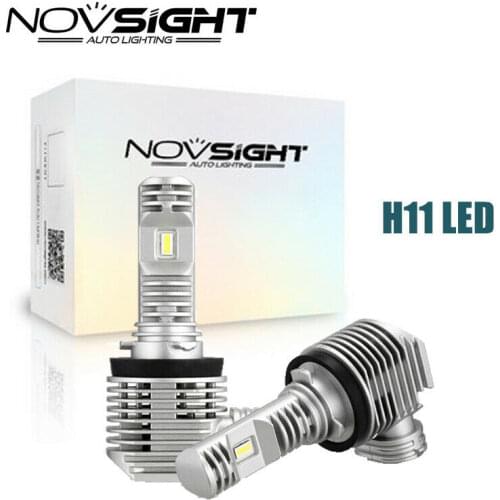 NOVSIGHT H11 50W 12000LM LED Fog Light Headlight Beam Multiple Colour Bulb Auto Fog Lights Car Headlamp Kit
