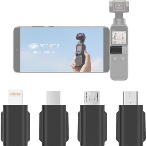 Adapter Connector Converter for DJI OSMO Pocket 2 Positive Reverse Micro USB Android Smartphone Interface Gimbal Accessiories