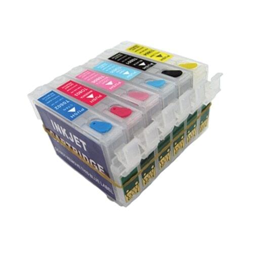 Einkshop T0981 - T0986 Empty Refillable Ink Cartridge for Epson Artisan 700 800 710 810 600 725 835 837 Printer With ARC Chips