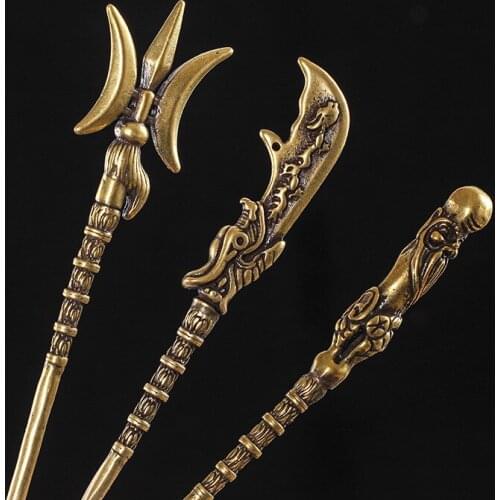 Carved Cigar Pass Needle Brass Cigar Smoker Portable Dredge Loose Perfect Cigar Draw Portable Cigar Accessories Best Gift