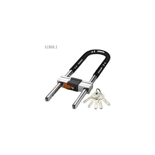 Glass Door Locks Double Open U-shaped Locks Store Door Locks Storefront Locks Motorcycle Locks Lengthened and Bold Locks