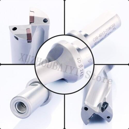 WC type 2D 5D Violent drill Water jet U drill Lathe U drill Fast drilling of machining center Internal cooling wood drill bit