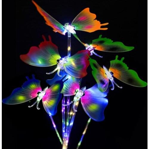 Girls Led Flashing Light Fairy Butterfly Wing Wand Headband Costume best Christmas gift 2019 Hot sale LX9298