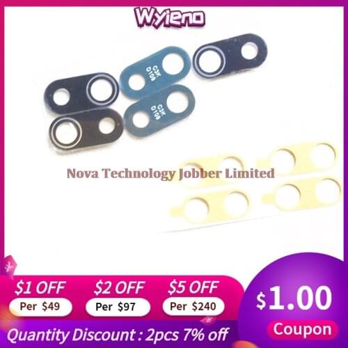 Wyieno 50Pcs/Lot Redrice 8A Red Rice Real Camera Glass Lens For Redmi 8A Back Rear Camera Panel with Glue Phone Parts Tracking