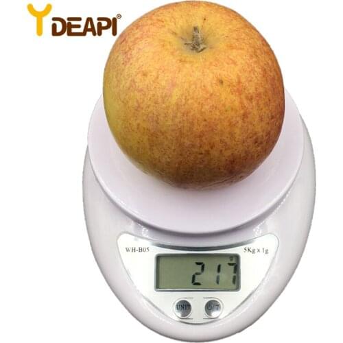 YDEAPI 5kg/1g Portable Digital Scale LED Electronic Scales Postal Food Balance Measuring Weight Kitchen LED Electronic Scales