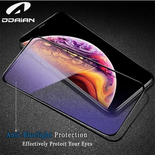 Phone Screen Protectors Glass for iphone X/XS Screen Protector Glass 9D Full Antiblue Light for XR XRMAX Screen