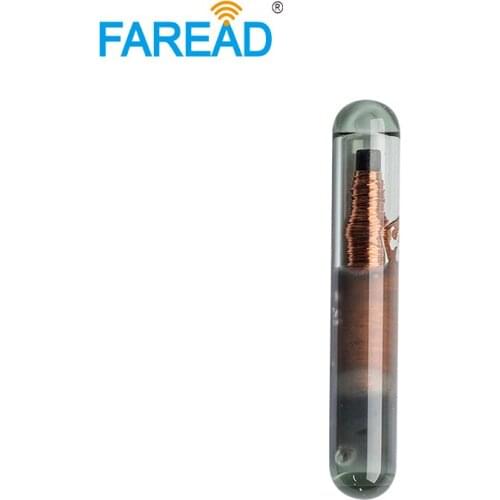 X100pcs RFID animal Glass Tag 1.25*7mm ISO Standard transponder, FDX-B, microchip