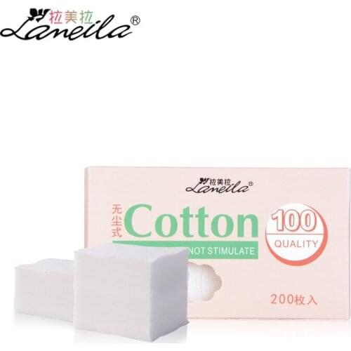 Wu chen shi Cotton Puff Facial Wipes Disposable Face Wash Boxed 200 PCs B1050