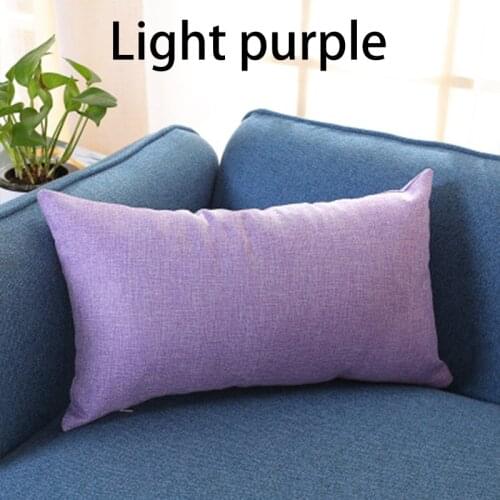 30x50 cm Cushion Cover Rectangular Cotton Linen Pillowcase For Nap Pillows Plus Long Sofa Car Lumbar Decorative Pillow Cover