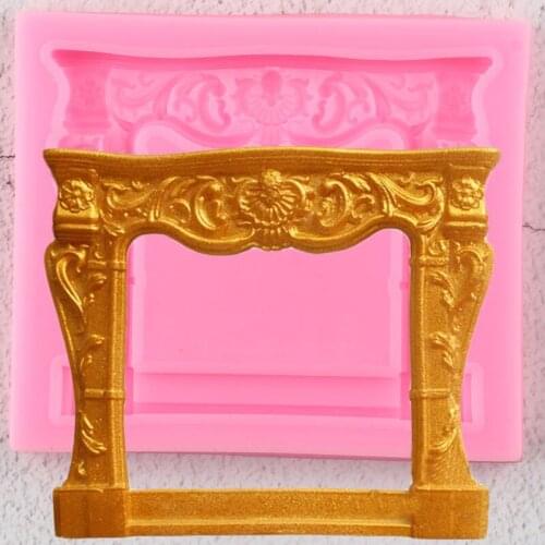 3D Frame Silicone Molds Relief Door Cake Border Fondant Mold DIY Baking Cake Decorating Tools Candy Chocolate Gumpaste Moulds