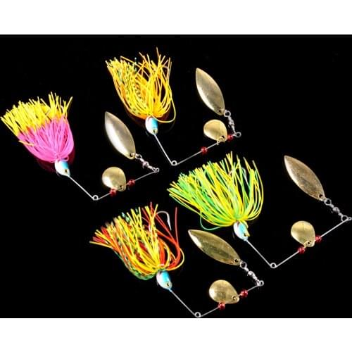 Spinner Bait 4pcs/Lot 18g Spinnerbait Jigs Spoon Crankbait Jigging Lure Wobbler Fly Fishing Lures Carp Tackle Pesca Artificial