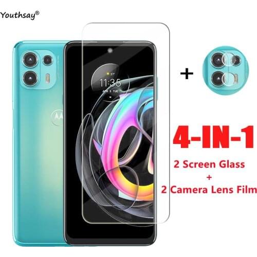 4 in 1 Glass For Motorola Edge 20 Lite Screen Protector For Motorola Moto Edge 20 Lite Tempered Glass Protective Phone Lens Film