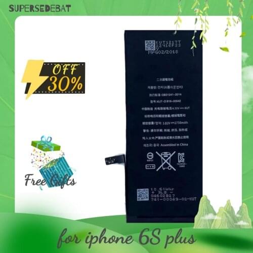 0 cycle 2750 mah Bateria for iphone 6s plus Battery Replacement Batterie for iphone 6s plus Batteria Batteries Rechargeable tool