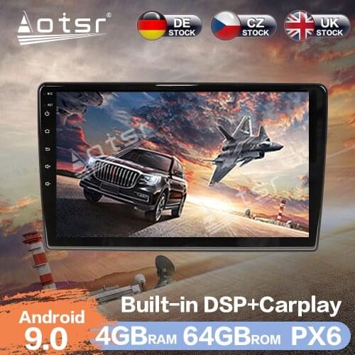 Aotsr Android 9.0 4GB ROM Car Radio GPS Navigation DSP HD Car Auto Stereo Video Multimedia DVD Player ForToyota Wish 2009-2012