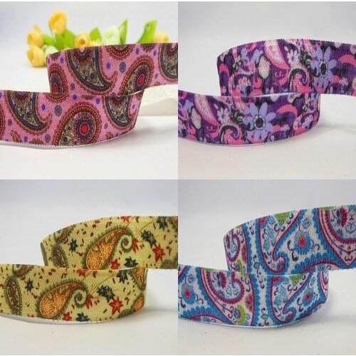 Free Shipping 5/8"16mm Mexican Style Pattern Printed Elastic Band For Hair Band 50 Yards/Roll