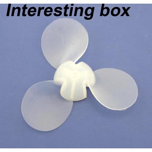 One-piece soft wind blade 73mm (transparent) soft fan blade diy propeller childrens maker material technology handmade
