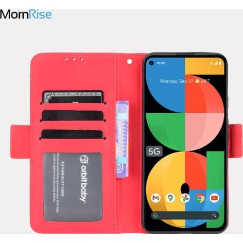 For Google Pixel 5A 5G Wallet Case Magnetic Book Flip Cover For Google Pixel 5A Card Photo Holder Luxury Leather Phone Fundas