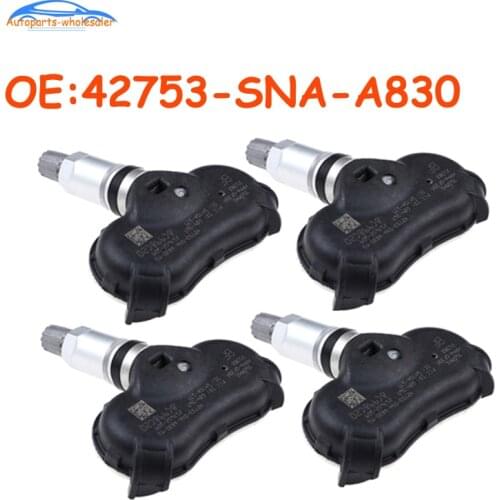 4 pcs/lot Car For Honda CRZ Insight Odyssey Element Civic TPMS Tire Pressure Sensor 42753-SNA-A830 42753SNAA830 42753SNAA830M1