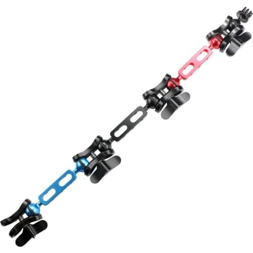 BGNing Lightweight Aluminum Alloy Butterfly Clip Joint Clamp Tripod Mount Kit for GOPRO HERO SJ Xiaoyi GitUp Action Camera