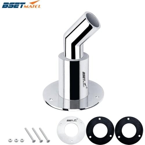 Boat Stainless Steel 316 Thru Hull Tube Pipe Socket Marine Hardware Corrosion Resistance for 22mm 24mm inner diameter Pipe