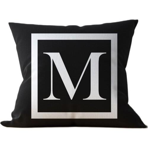 Cushions Cover 450mm*450mm Polyester Fabric Wowen Square Decorative Printed Modern Letters 2021 Unisex Home Textile