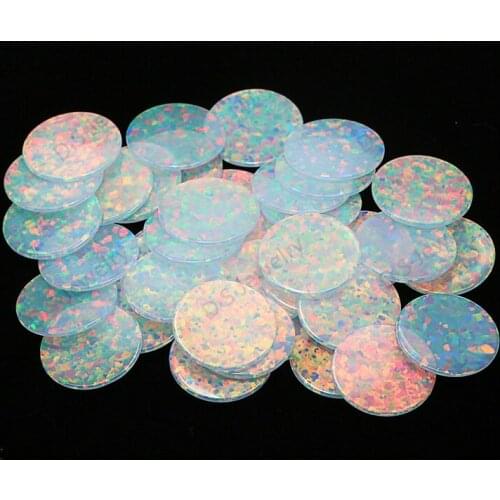 China Factory Price Created Opal No Resin Coin for Glass Compatible