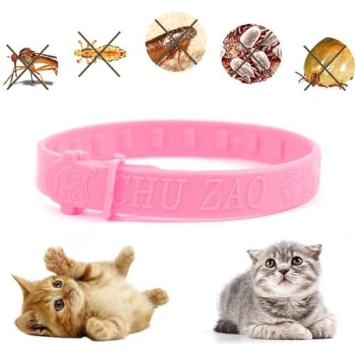 Pet Dog Cat Flea Adjustable Collar Against Anti Tick Flea Mosquitoes Remove Pet Protect Rubber Necklace Flea Killer