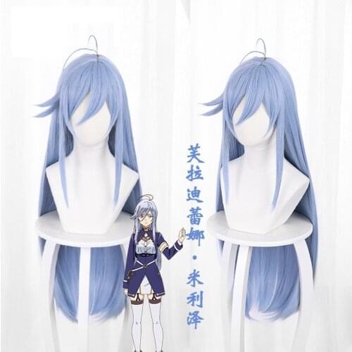 86-EightySix- Vladilena·Milize Wig 86eightysix Long Light Blue Bloody Regina Wigs 86- Eighty Six - Cosplay Props