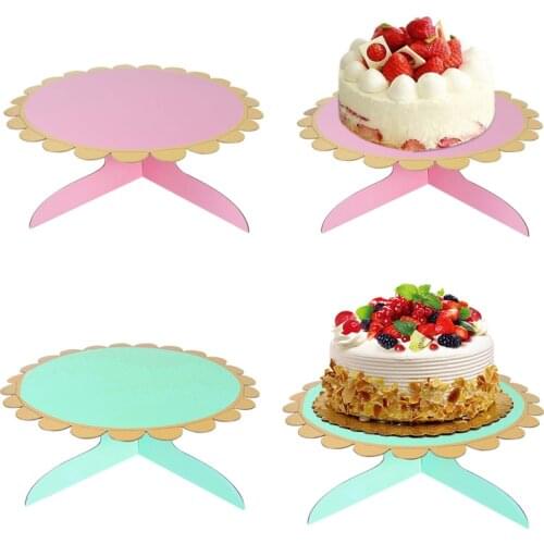Cake Stand Wedding Birthday Dessert Display Stand Macaron Cupcake Home Party Tray Round Paperboard Cake Stand Afternoon Tea Rack