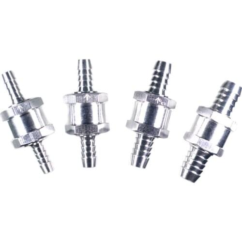Custom high quality Aluminium alloy Fuel Non Return Check Valve One Way Petrol fit for fuel hose line