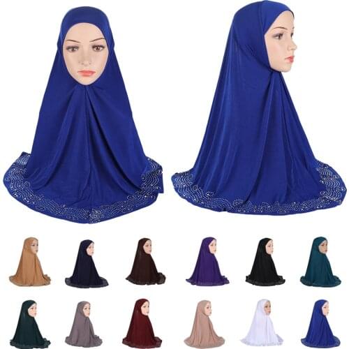 Ramadan Muslim Women Amira Hijab Islamic Head Scarf Full Cover Shawl Wrap Arab One Piece Prayer Headwrap Middle East Fashion