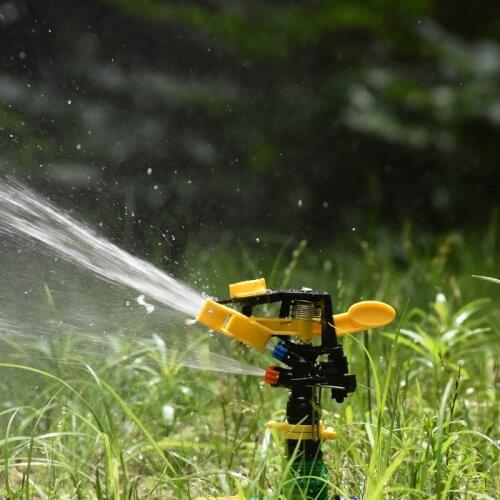 Adjustable farm irrigation sprinkler lawn Rocker Sprinklers 360 degrees rotary Double outlet with 1/2" 3/4" male thread 10pcs